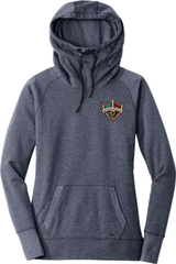 Delaware Ducks New Era Ladies Tri-Blend Fleece Pullover Hoodie