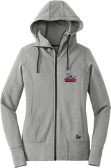 NJ Titans New Era Ladies Tri-Blend Fleece Full-Zip Hoodie