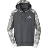Mid-State Mustangs Sport-Wick Mineral Freeze Fleece Colorblock Hooded Pullover
